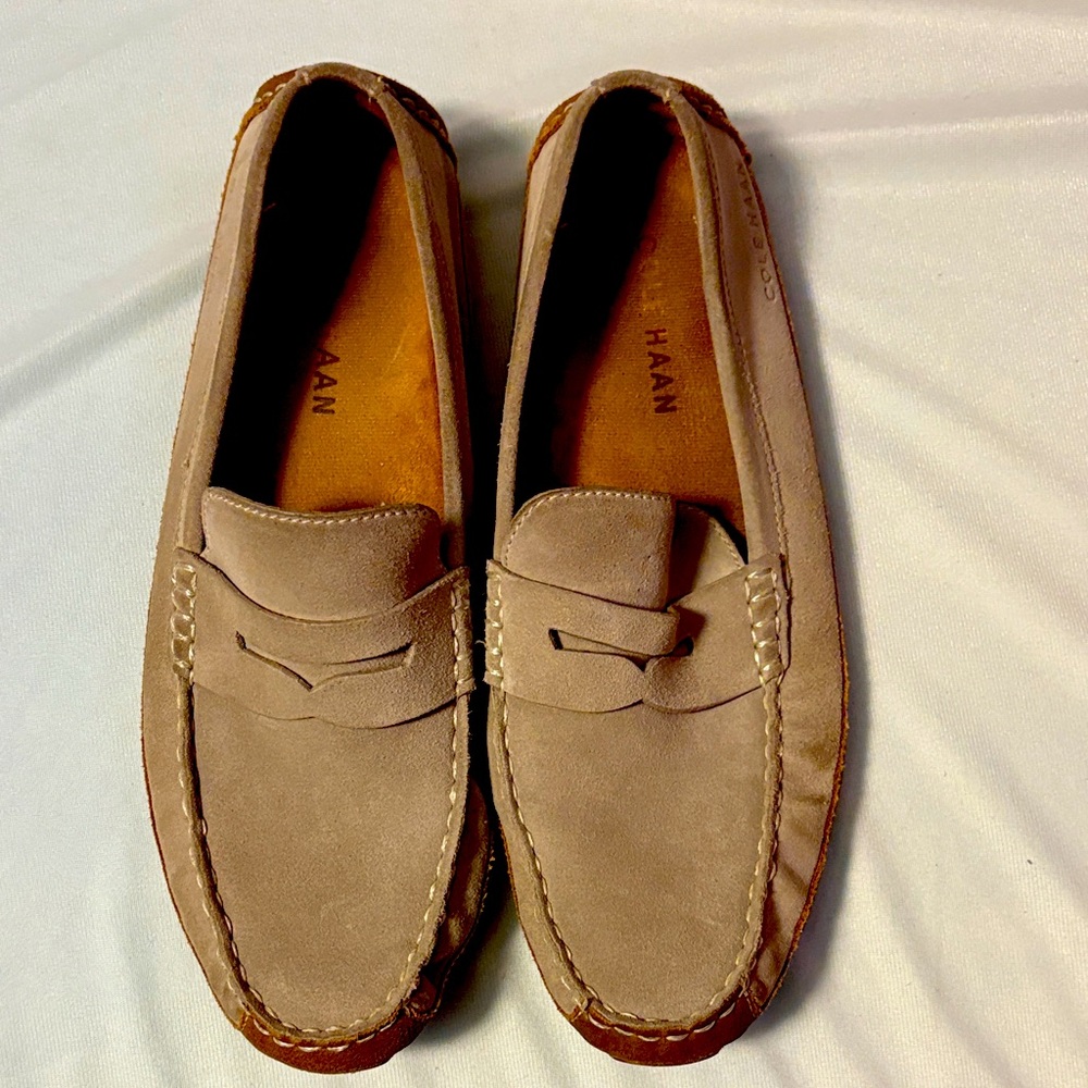 Cole Haan Men's Tan Slip-On Loafers